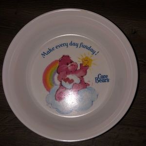Vintage Care Bears Love A Lot Bear Plastic Bowl